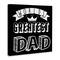 Stupell Industries Worlds Greatest Dad Cool Varied Typography Crown Design Canvas Wall Art